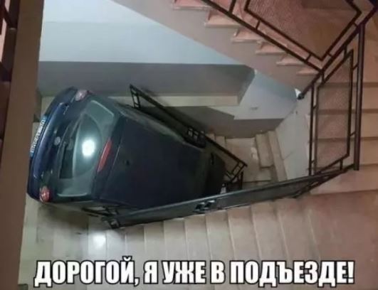 А я думал не доедет, только права получила...