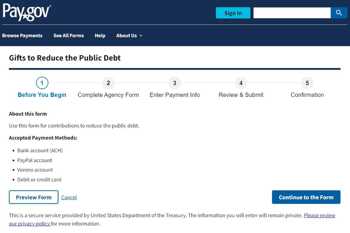 �������� ���������: <!--noindex--><a href="https://pikabu.ru/story/ssha_zapustili_sbor_dobrovolnyikh_pozhertvovaniy_dlya_pogasheniya_gosdolga_v_38_trln_dollarov_ya_uzhe_pridumal_besproigryishnyiy_vid_platezha_13697347?u=https%3A%2F%2Fwww.pay.gov%2F&t=https%3A%2F%2Fwww.pay.gov%2F&h=bcbecfb90105a0d5b352b97d80ca959a1355a580" title="https://www.pay.gov/" target="_blank" rel="nofollow noopener">https://www.pay.gov/</a><!--/noindex-->