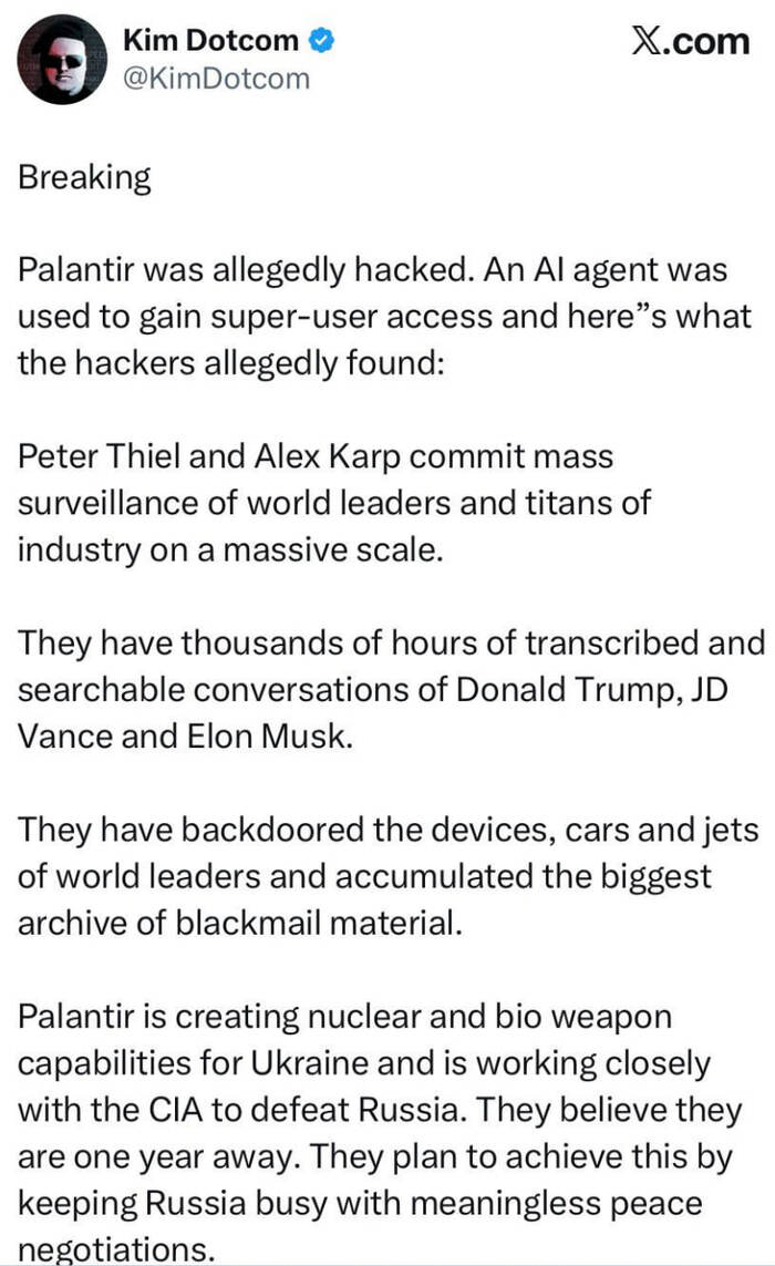 �� �������� ������ �� �������� ������: ��� ���������� ��� ������ Palantir