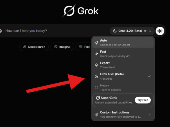 ����� ���� ������ Grok 4.20