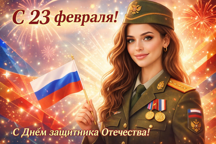 Промпт для открытки на 23 февраля: Как с помощью нейросети создать поздравительную открытку с Днем защитника Отечества
