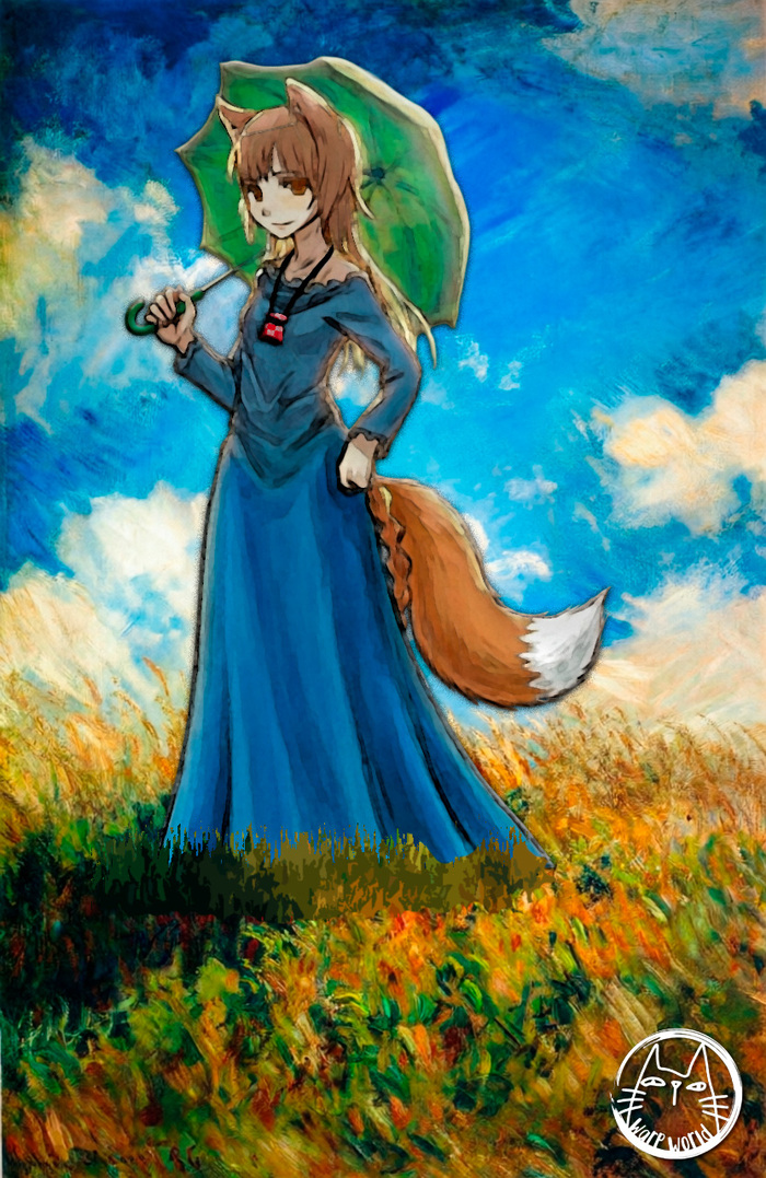 ������������ ������� ����� ���� ����� � ��������, ���������� ����� (Femme à l'ombrelle tournée vers la gauche, 1886)