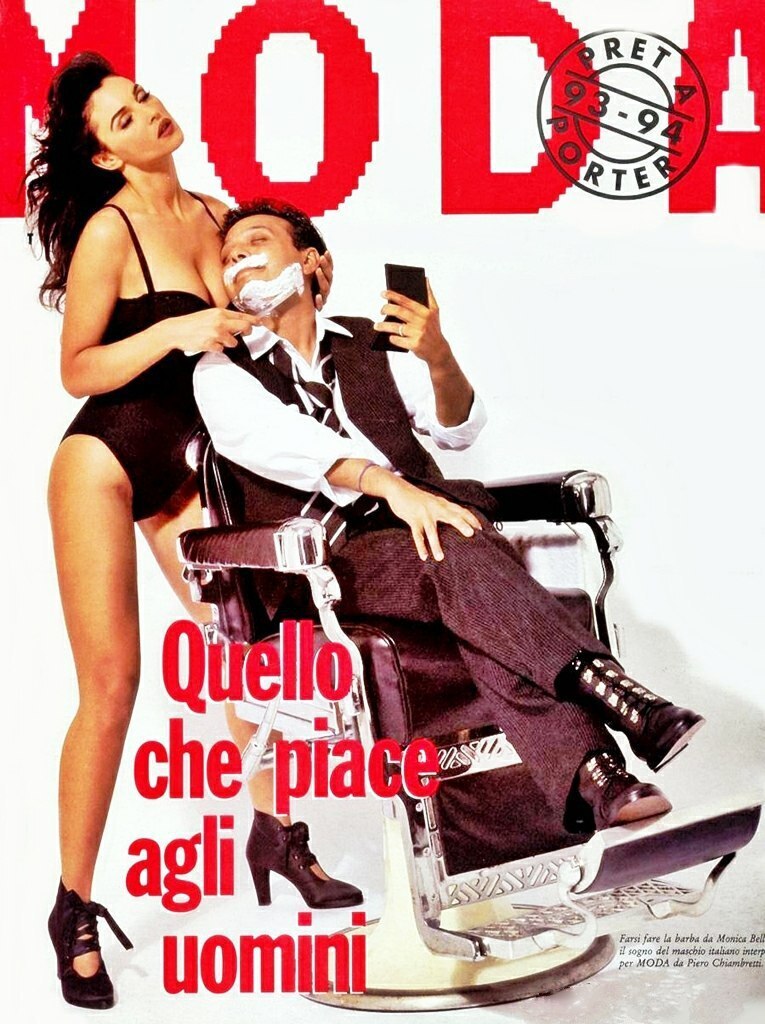 А могла бы и полоснуть... - Моника Беллуччи, Фотосессия, Ретро, Актеры и актрисы, Фотомодель, Девушки, Длиннопост