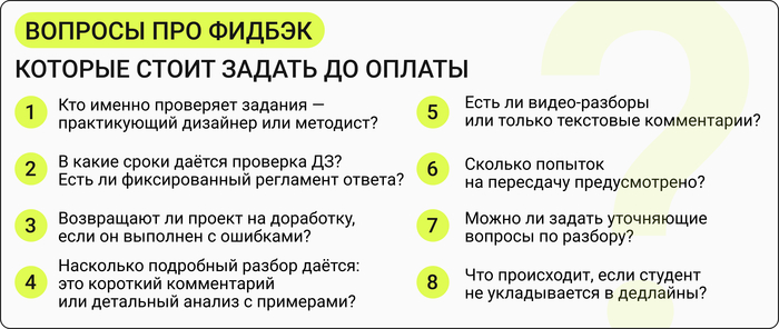 Памятка: вопросы про обратную связь, которые нужно задать школе