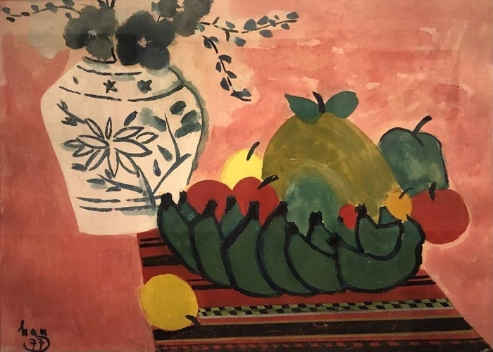 Чан Лыу Хау. Подношения из фруктов во время празднования Тет. 1977.