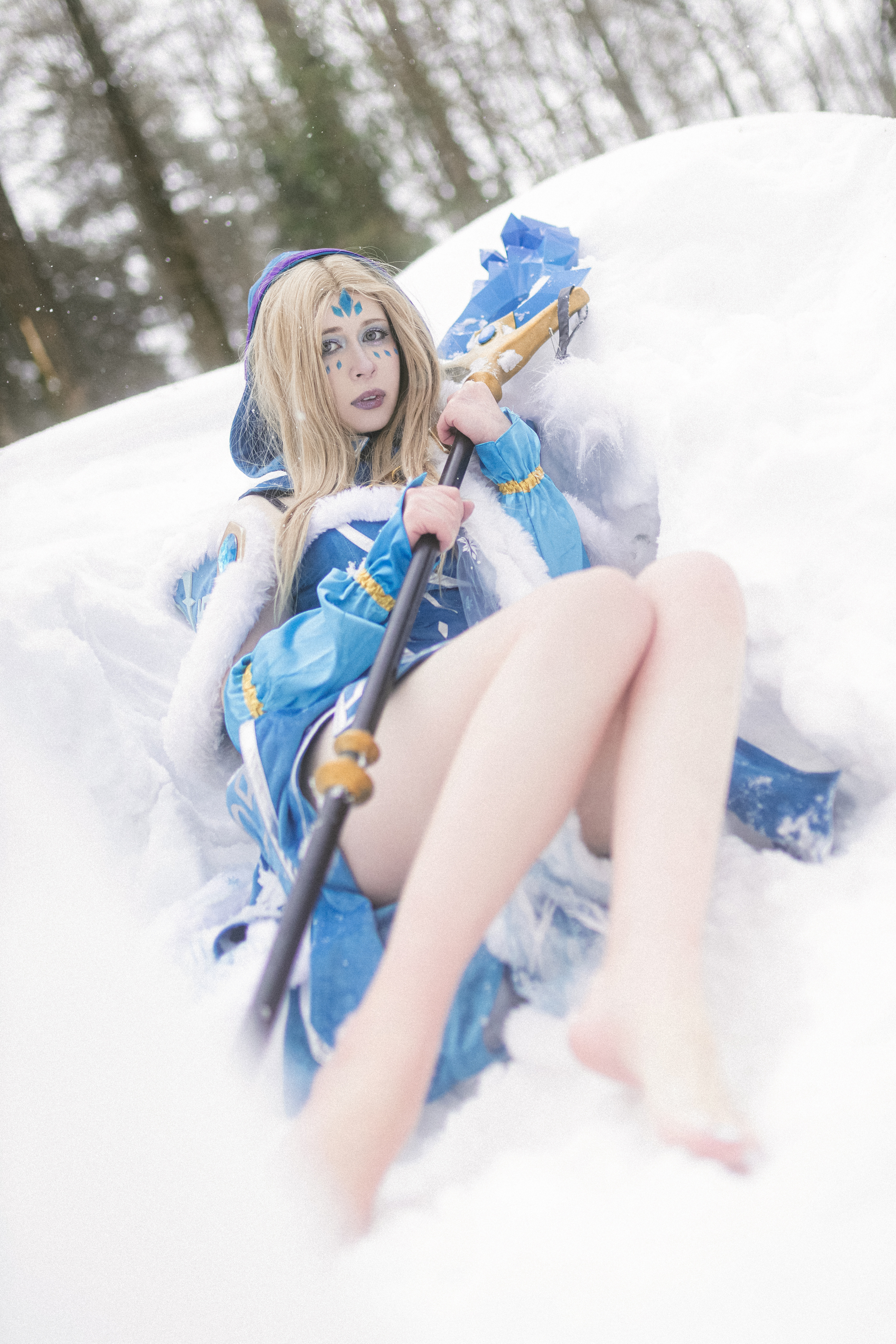 My cosplay of Crystal Maiden from Dota 2 - Series My Cosplays
, My, Cosplay, PHOTOSESSION, Anime, Dota, Snow, Costume, Cosplayers, Professional shooting