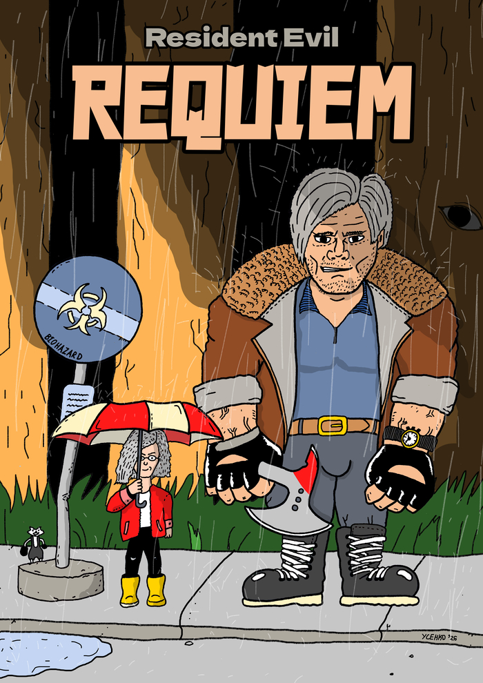 Запилил свой постер к резику, с оммажем на «Моего соседа Тоторо»