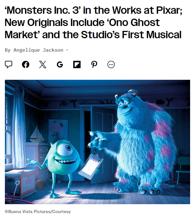 Pixar ������� ������ ����� ����������� ��������. ������ ������������ � ����� �� ����� ������� ���������, ������� ��������� ��� � ������ 2000-�.