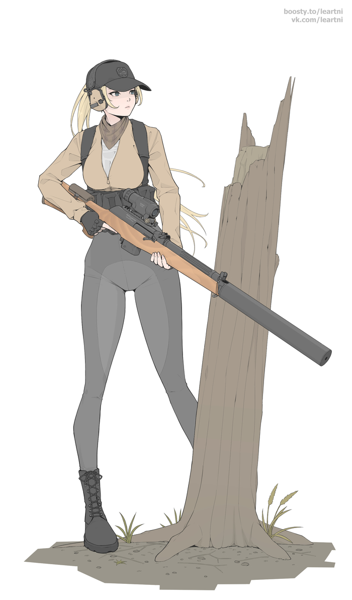 Девушка с карабином