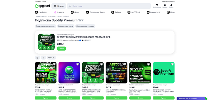 �������� �������� Spotify �� ������������