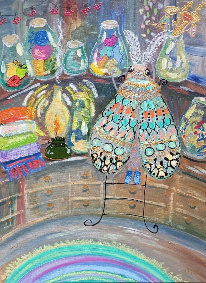 холст акрил 30х40