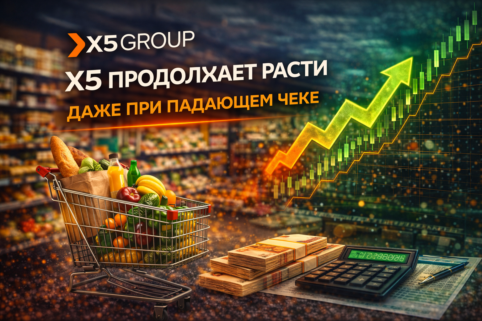 Х5: показатели падают – таргет растет. Почему? - Моё, Акции, Инвестиции, Биржа, Трейдинг, Финансы, Арбитраж криптовалюты, X5 Retail Group