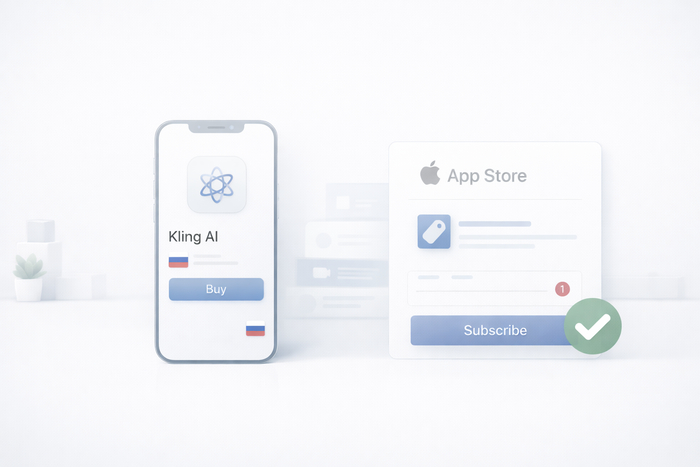 Как купить подписку Kling AI через App Store из России - 2026