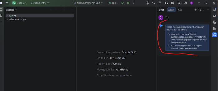 Gemini � Android Studio