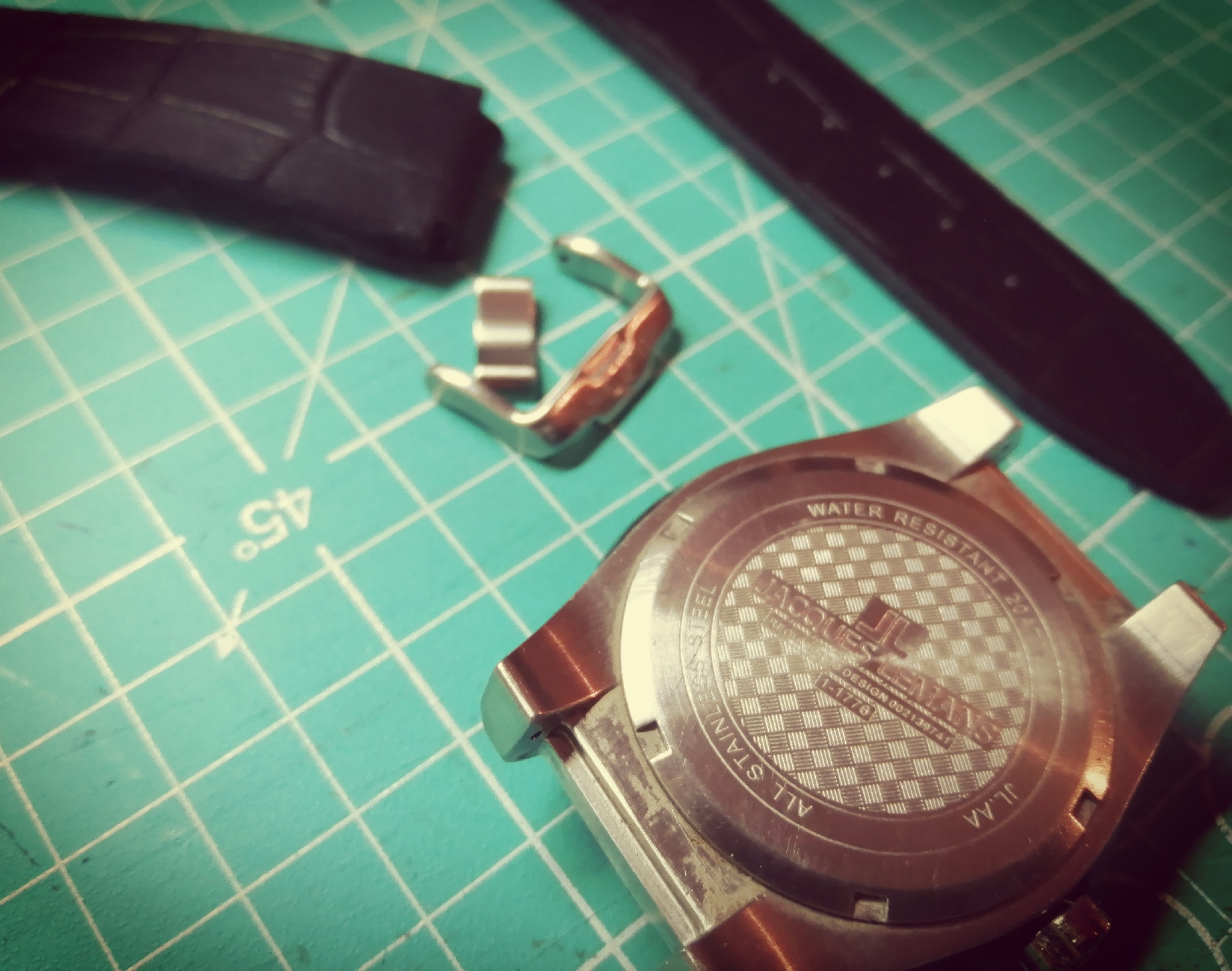 Jaques Lemans 1-1776 watch strap - My, Handmade, Natural leather, Leather products, Needlework with process, Wrist Watch, Watch strap, Strap, Voronezh region, Longpost