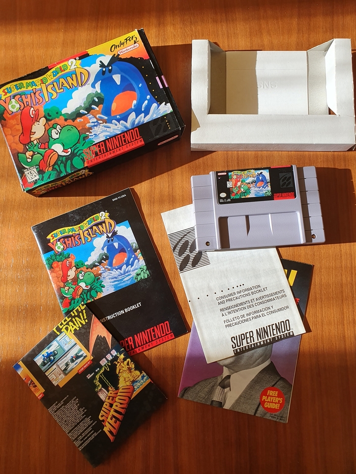 Cib комплект картриджа Super Mario World 2: Yoshi’s Island