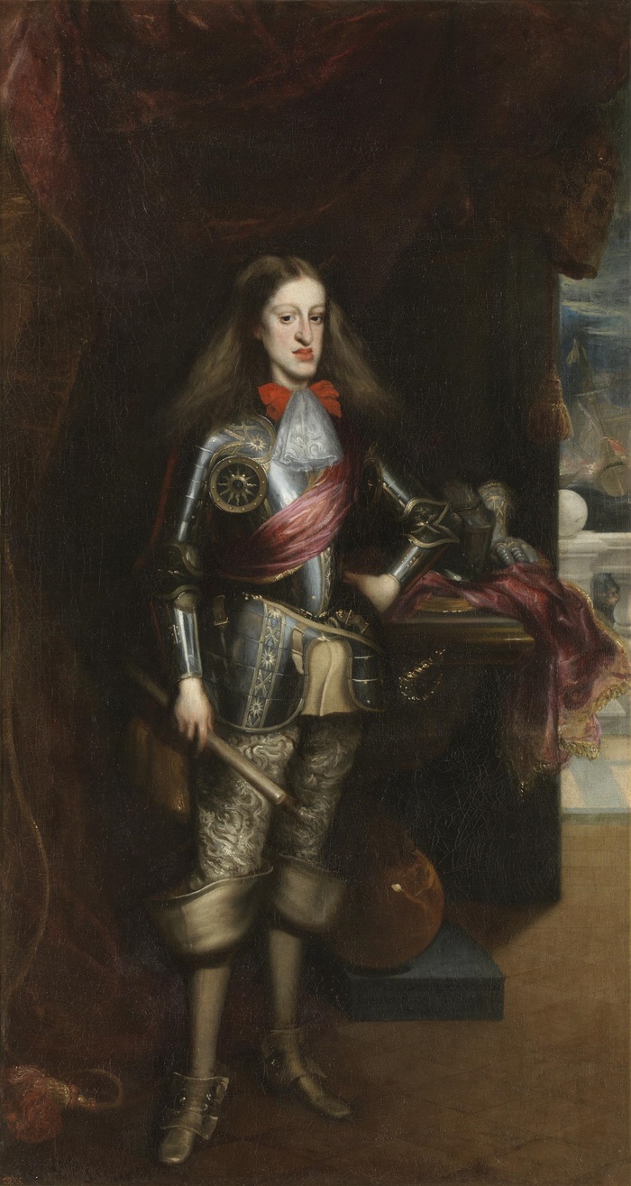 1. 1681 rey Carlos II de España (1661-1700) en armadura obra de Juan Carreño de Miranda