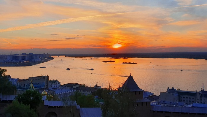 А закаты у нас всегда впечатляющие