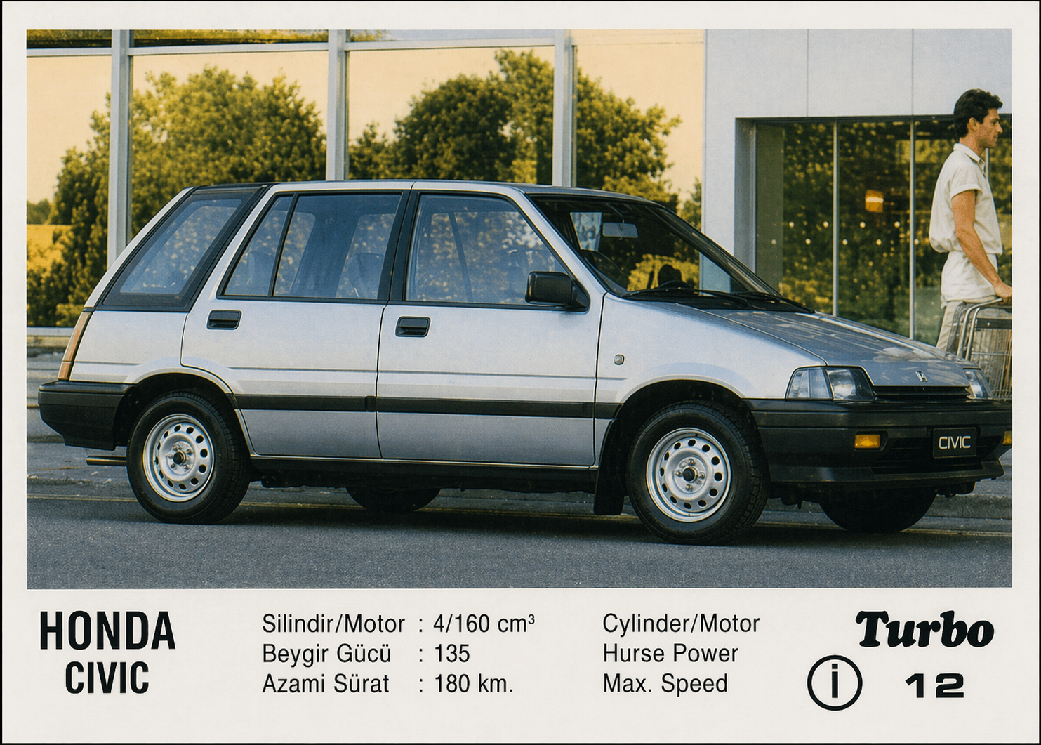 Вкладыш №12 — Honda Civic, восстановленное изображение