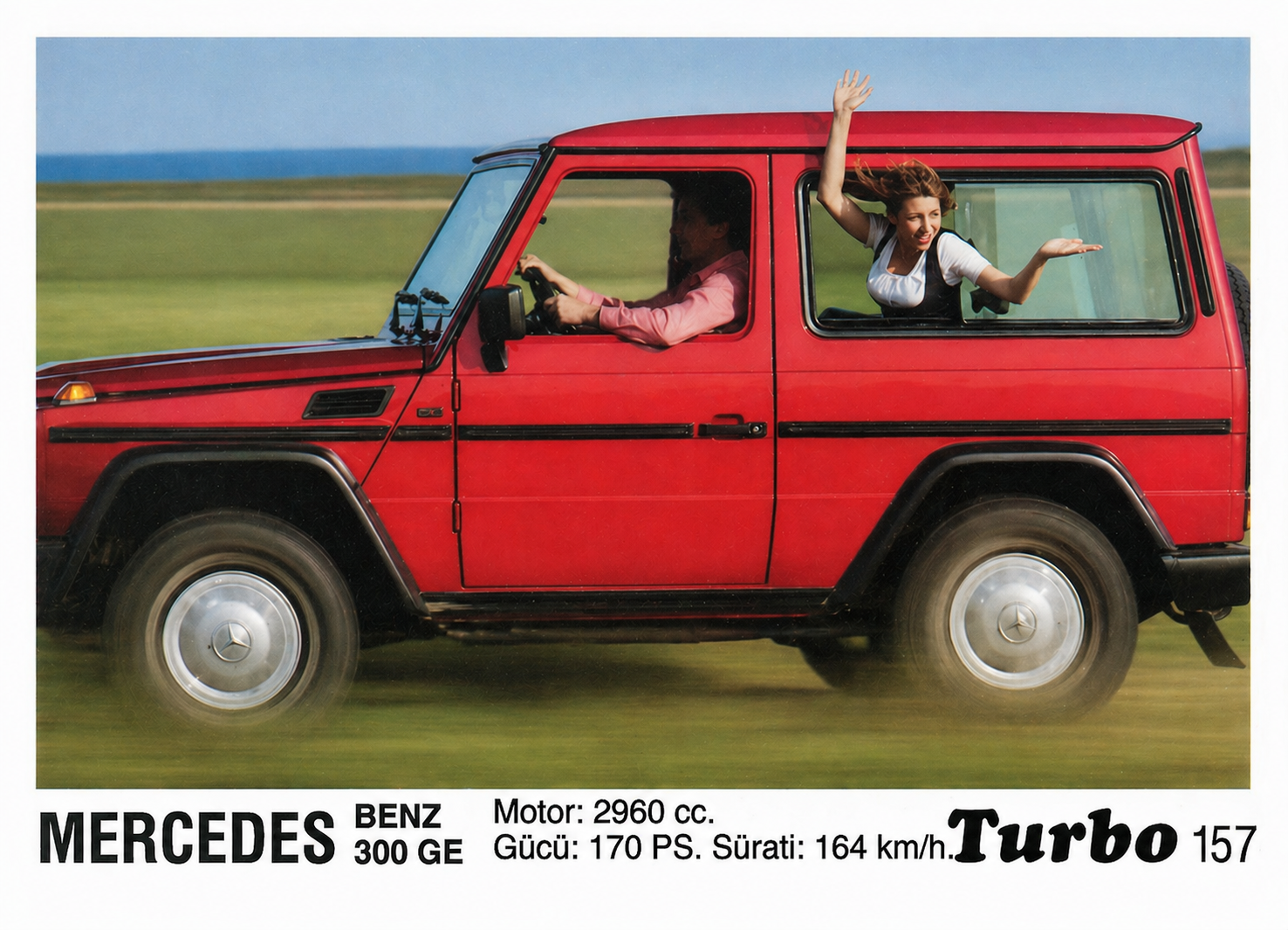 Вкладыш №157 — Mercedes-Benz 300 GE, восстановленное изображение
