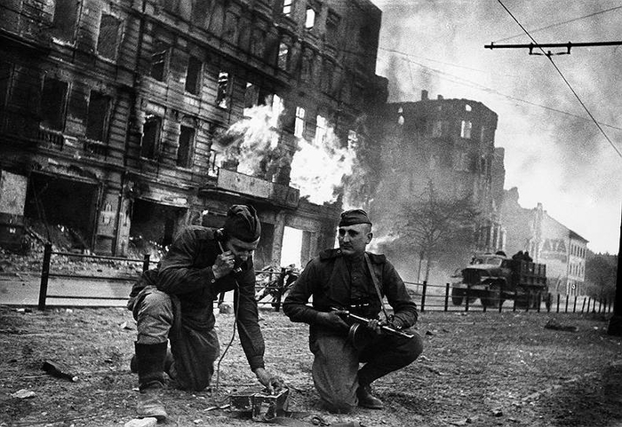 Штурм Берлина Красной Армией, май 1945 год.