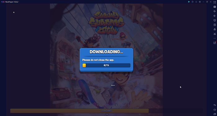 Subway Surfers City ������ �� ������ ��������: DOWNLOADING�Please do not close the app.