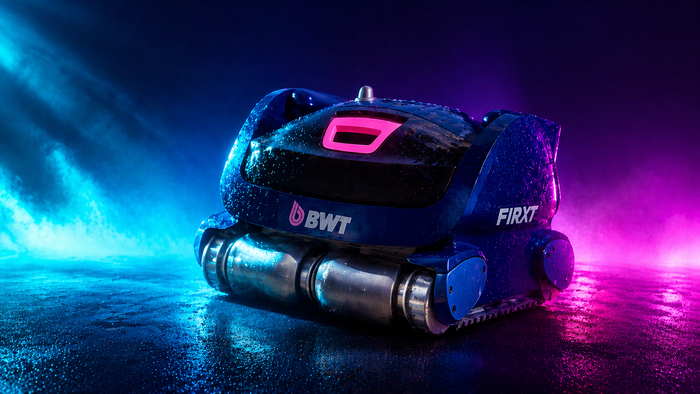 Среди дополнительных функций робота BWT F1 RXT — приятная LED-подсветка, которая превращает уборку бассейна в настоящее световое шоу 