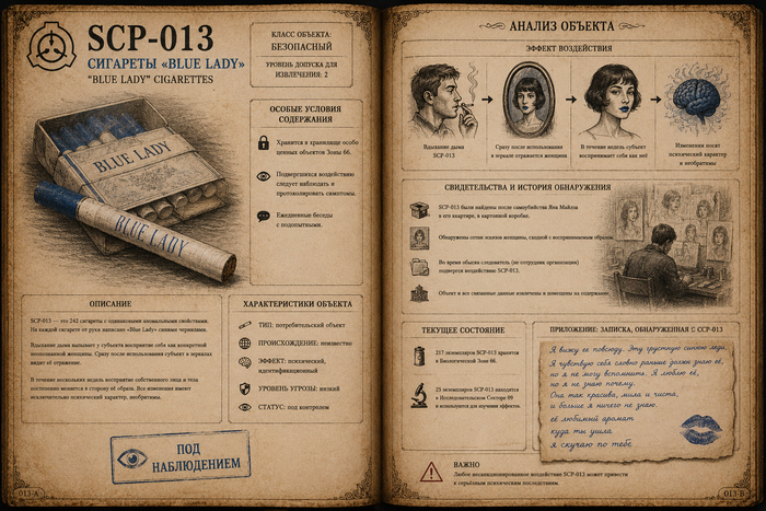 SCP-013 - �������� "Blue Lady"