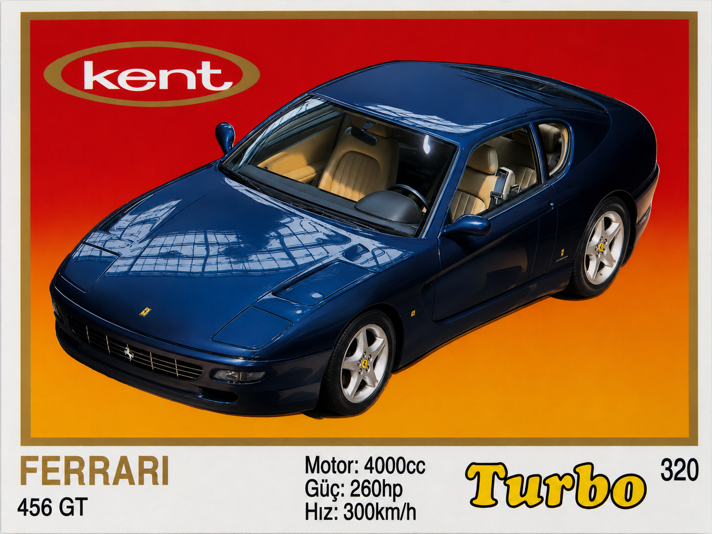 Вкладыш №320 — Ferrari 456 GT, восстановленное изображение