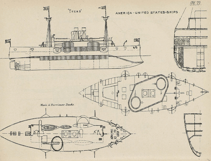 ����-����� ���������� USS Texas � ������� �������-������� ��������� ������ � 79 �� 1894 ���