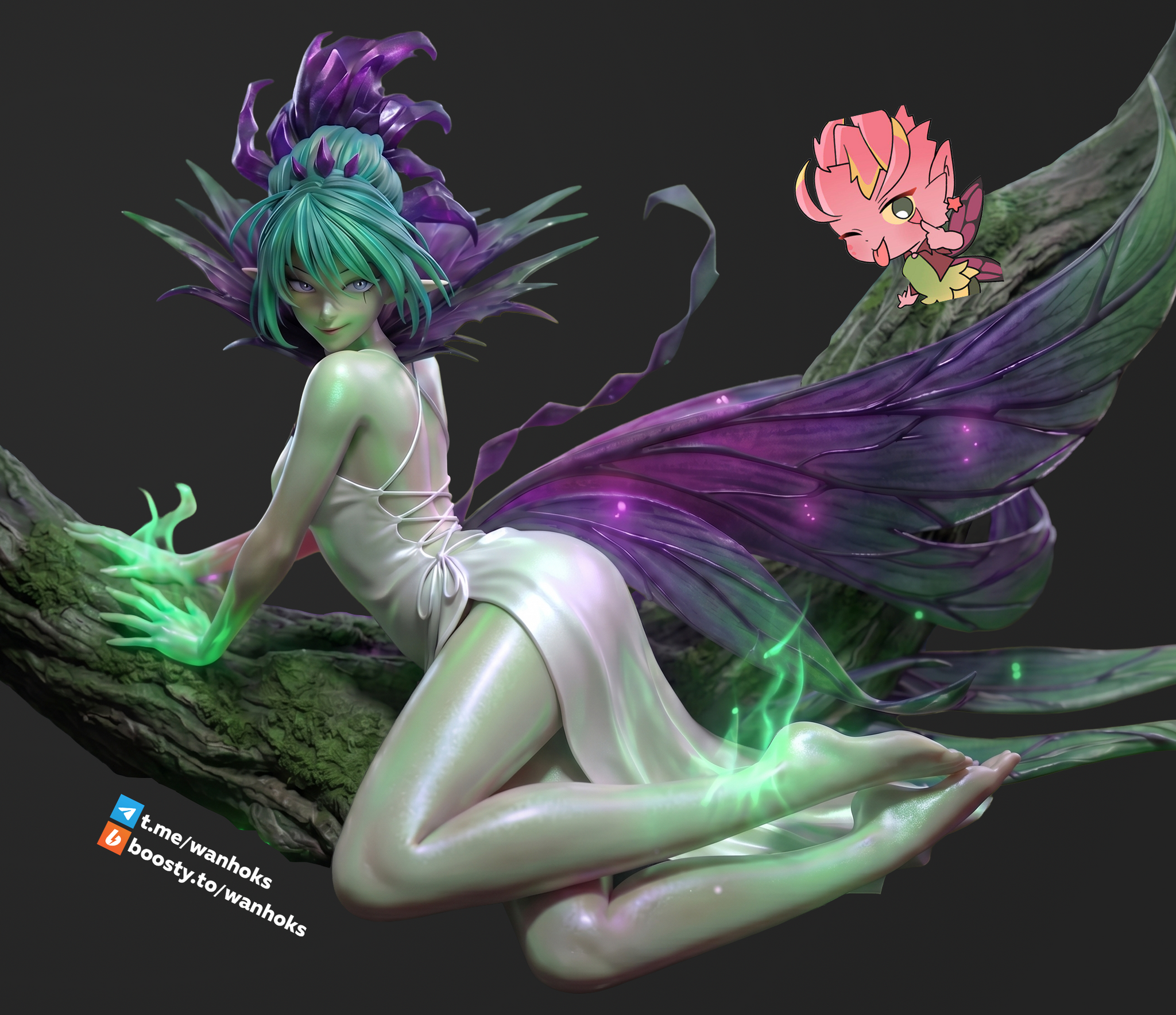 Prophetess - Death Prophet, Dota, Dota 2, Art, 3D, Game art