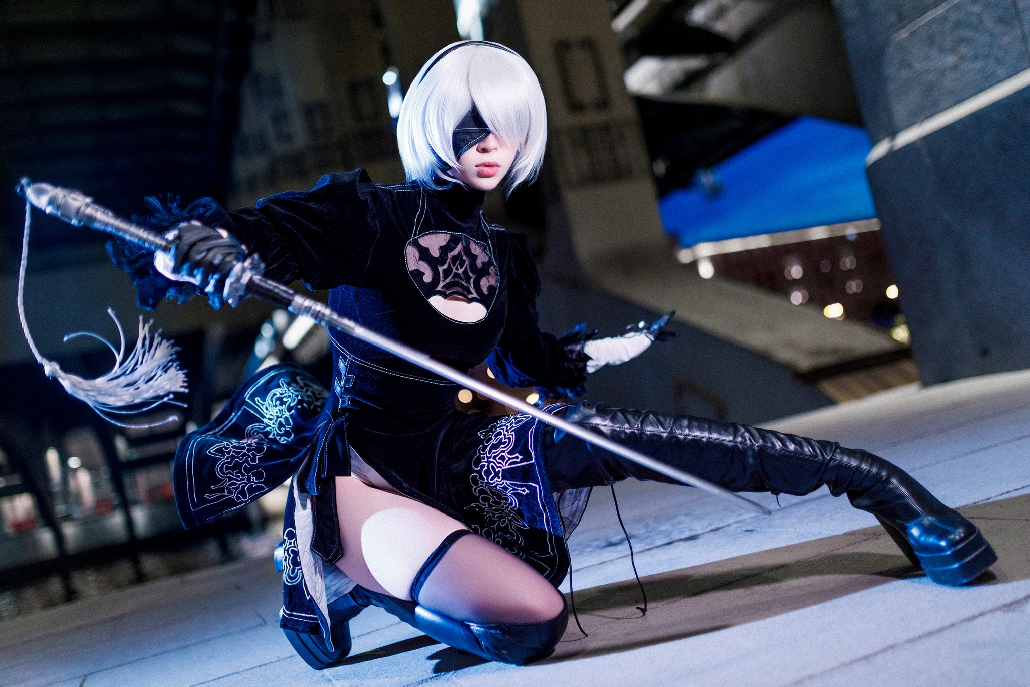 2B cosplay by ezzechka - Series My Cosplays
, My, Anime, Cosplay, PHOTOSESSION, Cosplayers, Girls, Yorha unit No 2 type B, NIER Automata, Games