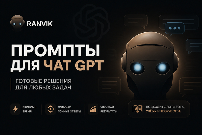 Промпты для Чат GPT(ГПТ) для изображений: Как писать запросы, которые помогают ИИ создавать визуалы уровня дизайнера