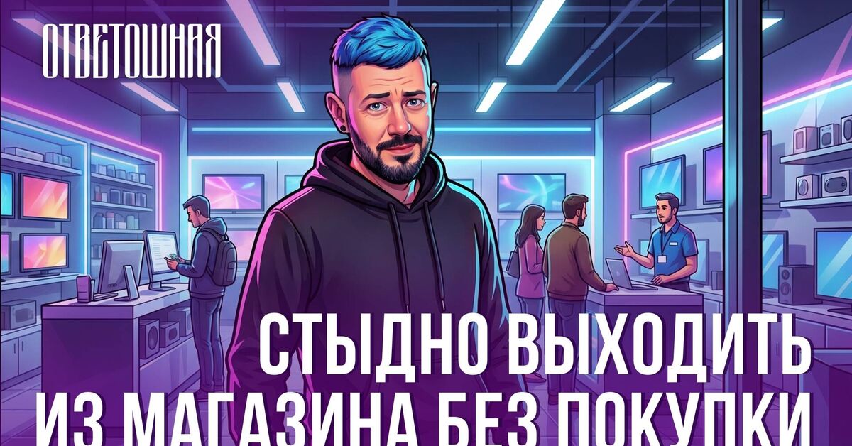 ОТВЕТОШНАЯ: должно ли быть стыдно, если консультант потратил на тебя время, а ты ничего не купил? - Серия Ответошная, Моё, Артемий Лебедев, Вопрос-Ответ, Покупка, Видео, Видео вк, , Пикабу+