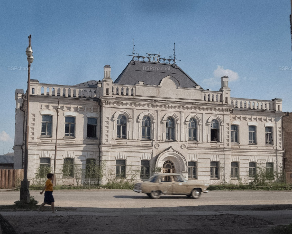 Life in Soviet Yakutsk in the 1960s. 20 colorized photographs. - Series the USSR, My, Historical photo, Old photo, 20th century, The photo, Yakutsk, Yakutia, 60th, the USSR, Childhood in the USSR, Colorization, Longpost