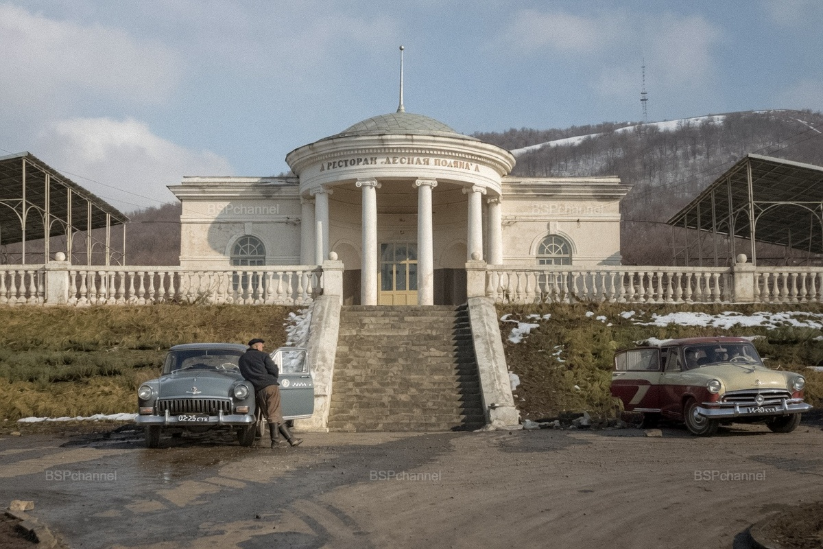 Life in Soviet Pyatigorsk in the 1960s. 20 colorized photographs - Series the USSR, My, Historical photo, Old photo, The photo, 20th century, 60th, Pyatigorsk, Caucasian Mineral Waters, Stavropol region, the USSR, Childhood in the USSR, Colorization, Longpost