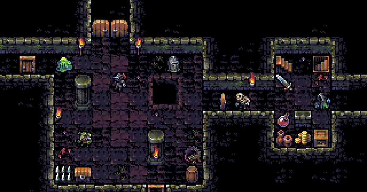 A free asset pack for your dark fantasy RPG. - Indie game, Gamedev, Инди, Development of, Pixel games, Pixel Art, Distribution, GIF