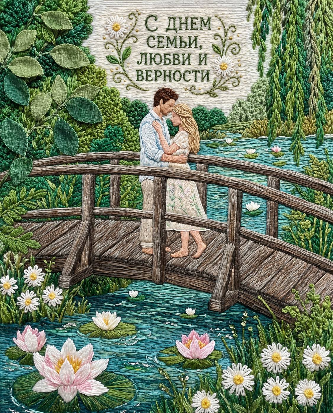 May this Day of Family, Love and Fidelity be filled with smiles, hugs and happy moments. - Neural Network Content, Artificial Intelligence, Neural network art, Family, Family Day of Love and Fidelity, Traditions, Russia, Longpost
