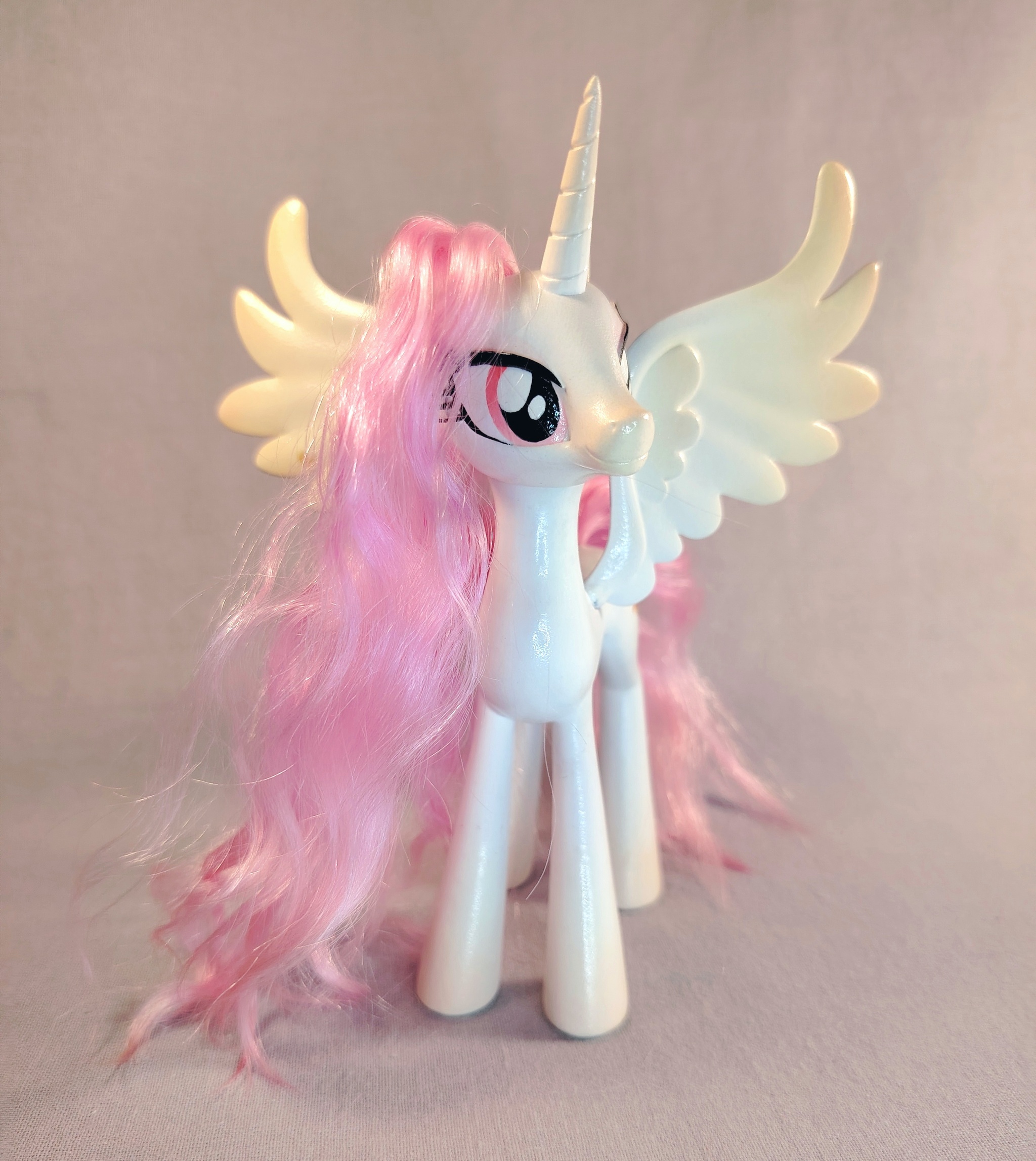 Custom 3D printed articulated alicorn pony with interchangeable wings. - Series 3d printing, My, Needlework, Needlework with process, Doll, Toys, Painting, Toy horse, Longpost, Horses, Wool, Crafts, Foal, My little pony, Princess celestia, Alicorn, Pony, Pegasus, Unicorn, 3D печать