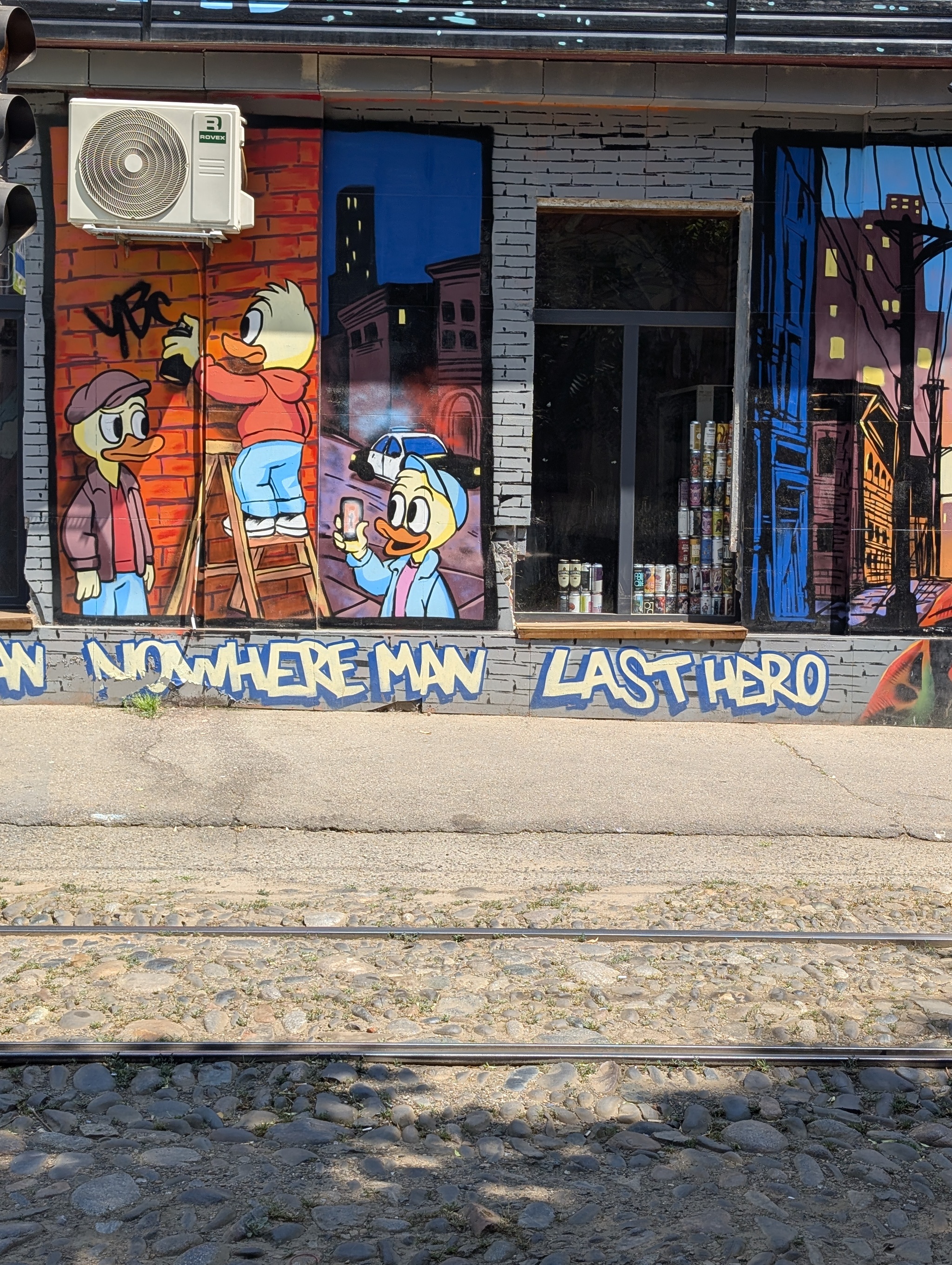 Response to the post Goofy. DuckTales. Mickey Mouse. Wall Art. 2026 - My, Mobile photography, Street photography, DuckTales, Graffiti, Krasnodar, Mural, Street art, Reply to post, Longpost