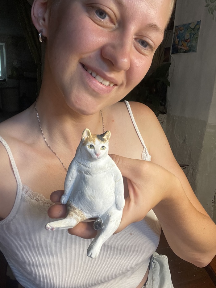 А это пример пузатой кошечки♥️в её любимой позе