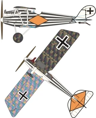 Pfalz D.IIIa – Striped - My, Aviation, Military aviation, Fighter, Aircraft modeling, Stand modeling, Scale model, Longpost