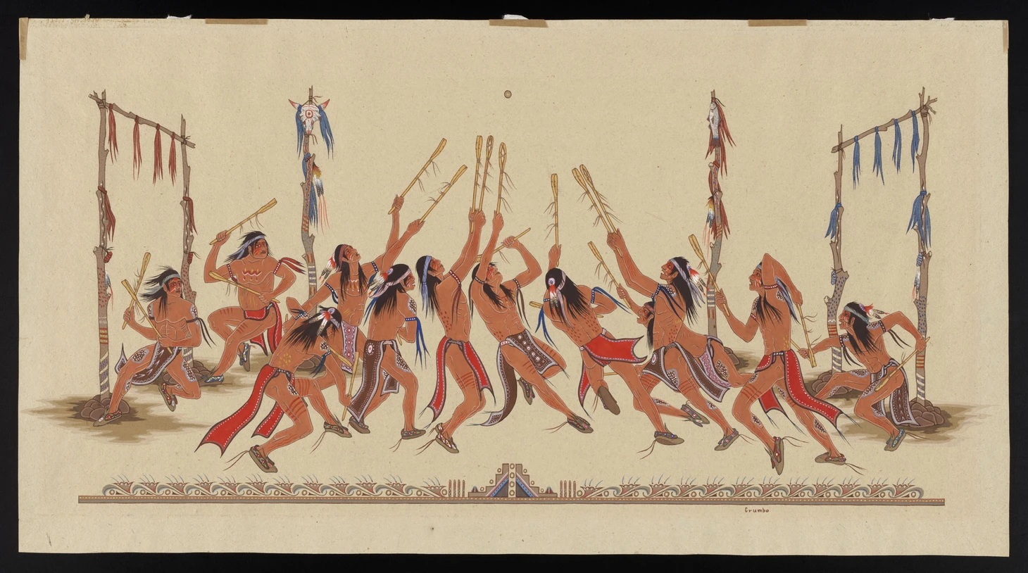 Lacrosse and stickball in art: painting, graphics - Series Lacrosse in Russia, My, Lacrosse, Painting, Art, Longpost