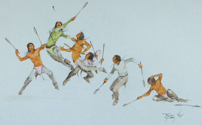 1965. Jerome Tiger. Stickball