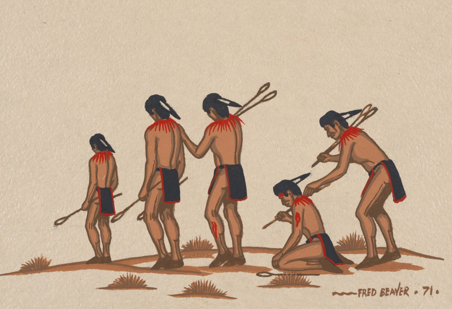 Lacrosse and stickball in art: painting, graphics - Series Lacrosse in Russia, My, Lacrosse, Painting, Art, Longpost