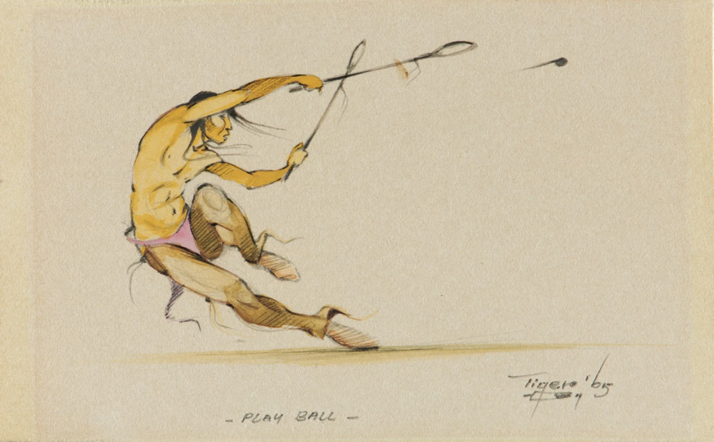 Lacrosse and stickball in art: painting, graphics - Series Lacrosse in Russia, My, Lacrosse, Painting, Art, Longpost
