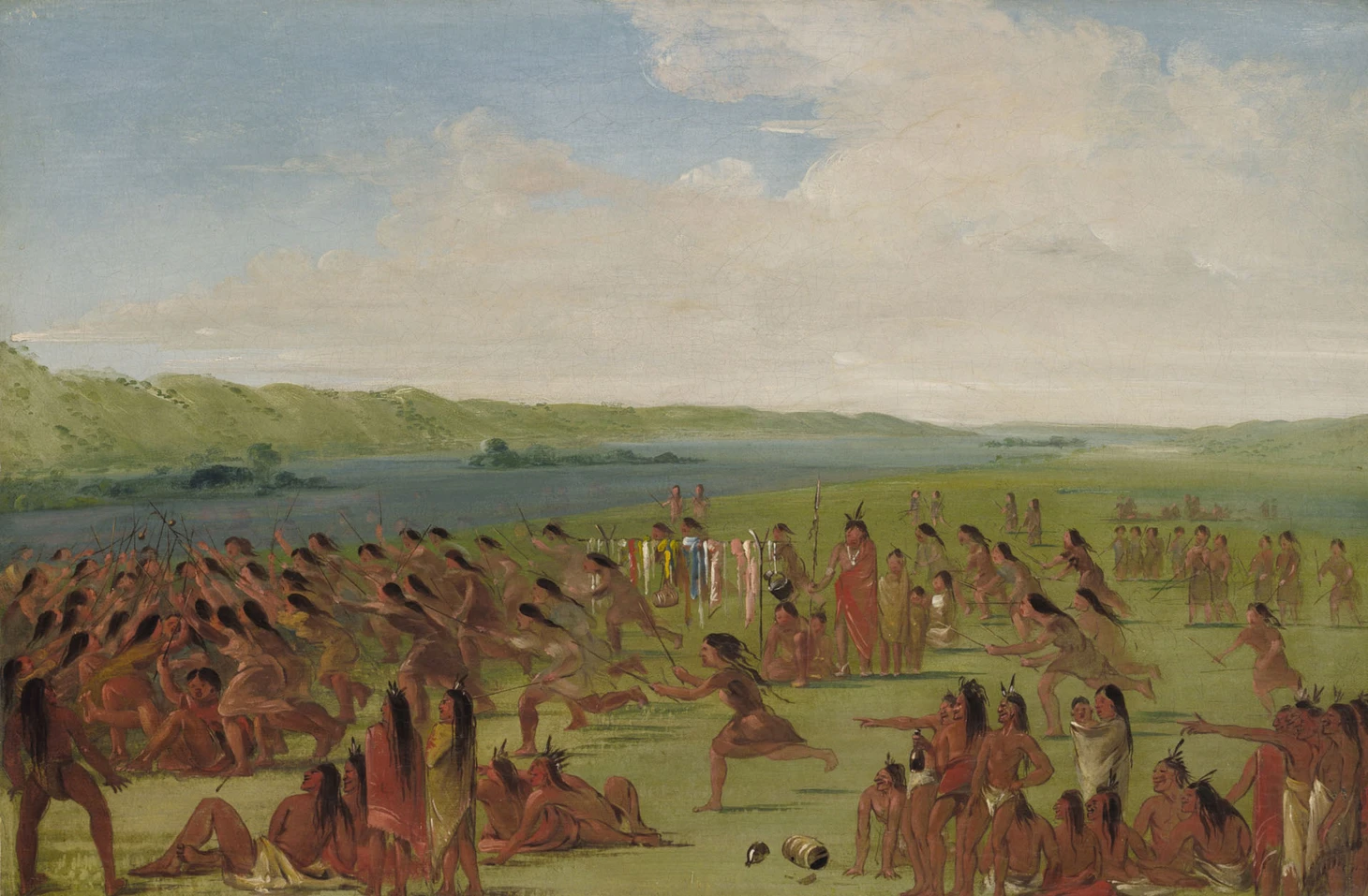 Lacrosse and stickball in art: painting, graphics - Series Lacrosse in Russia, My, Lacrosse, Painting, Art, Longpost