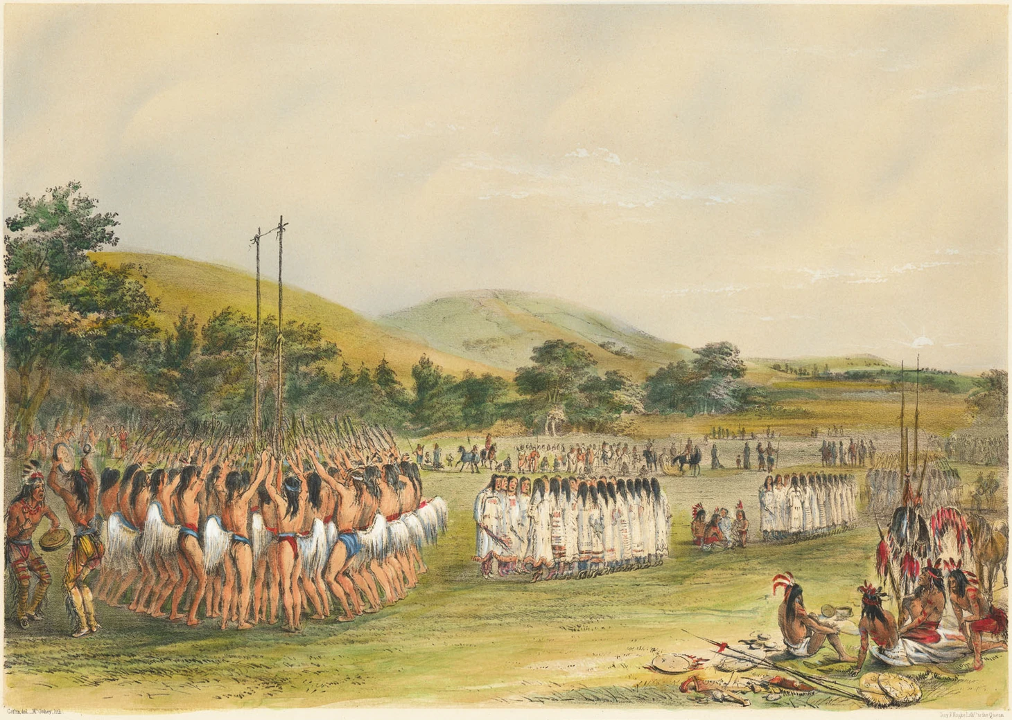 Lacrosse and stickball in art: painting, graphics - Series Lacrosse in Russia, My, Lacrosse, Painting, Art, Longpost
