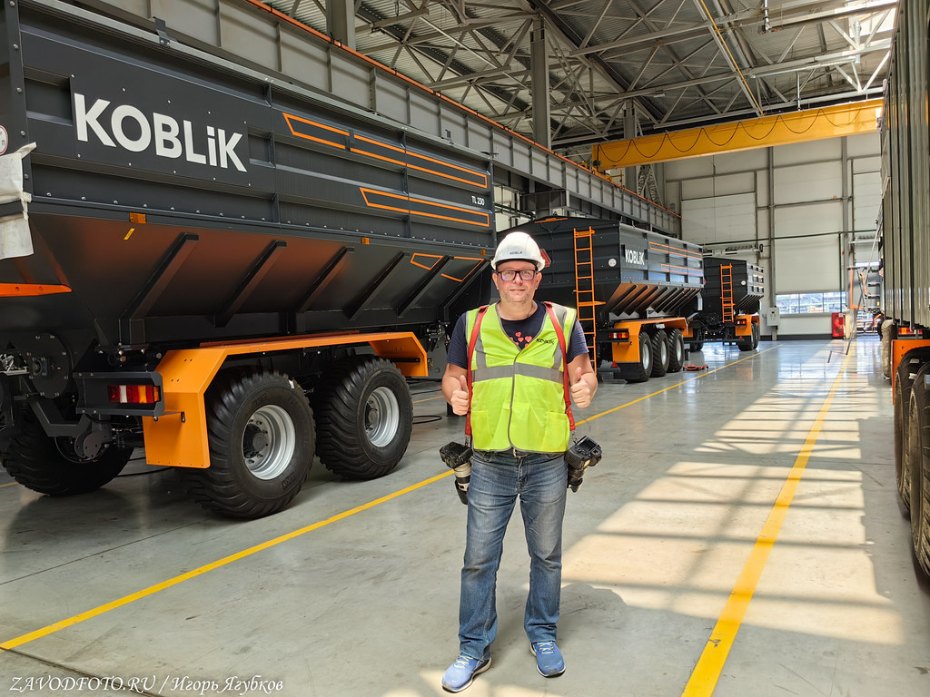 What is the new KOBLiK GROUP plant in Voronezh like, where they make semi-trailers for agriculture (part 2)? - Series My Industrial Reports  MECHANICAL ENGINEERING, My, Factory, Import substitution, Russian production, Industry, Production, Video, Rutube, Longpost