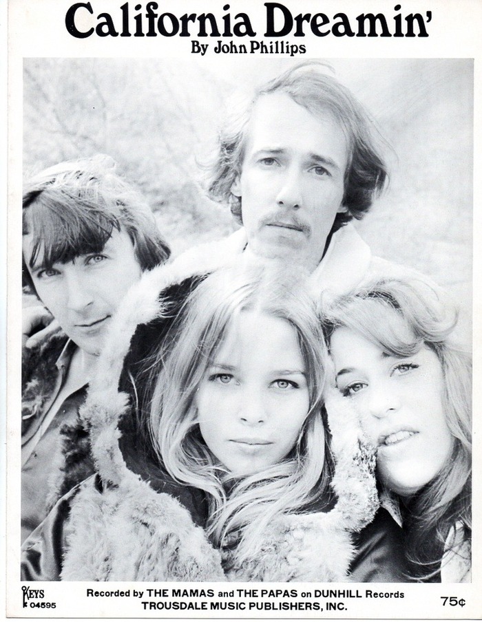 ������� ������ ������ ����� �California Dreamin�� ������ The Mamas &amp; �he Papas, �������������� ������������� Trousdale Music Publishers.
